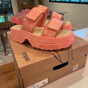 Melissa Pink Floral Kick Off Sandals